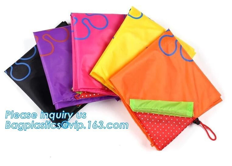 Promotion Custom Eco Friendly Sublimation Polyester Folding Shopping Bag,Promotional Sports Gym Sack Polyester Drawstrin