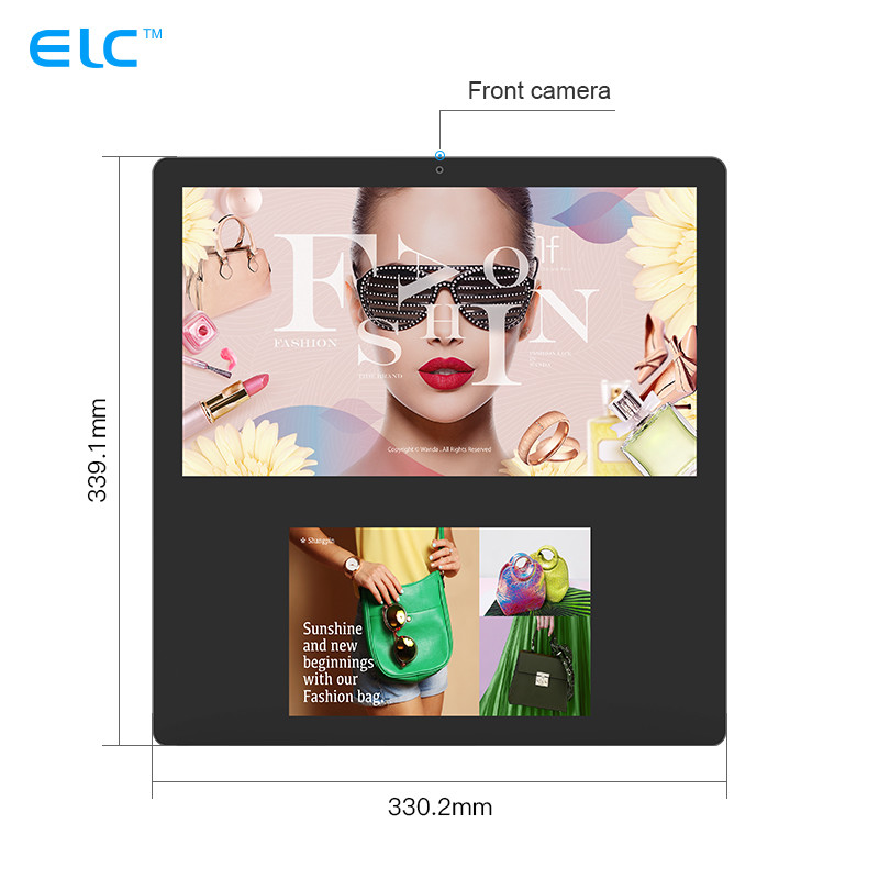 13.3 / 8in Wall Mounted Digital Signage Capacitive Rk3568 Dual Screen For Elevator