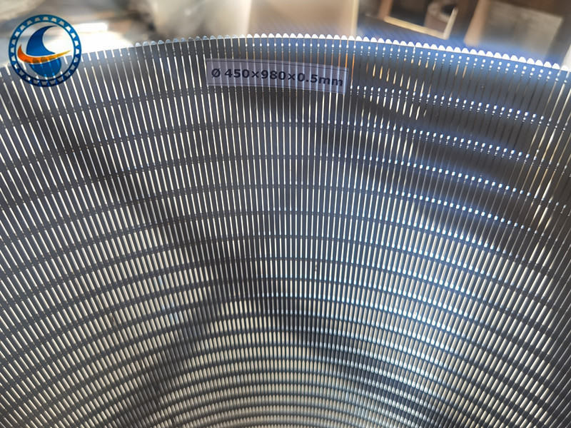 20μM Slot Opening Wedge Wire Screen Pipe Stainless Steel 304 Id 200mm