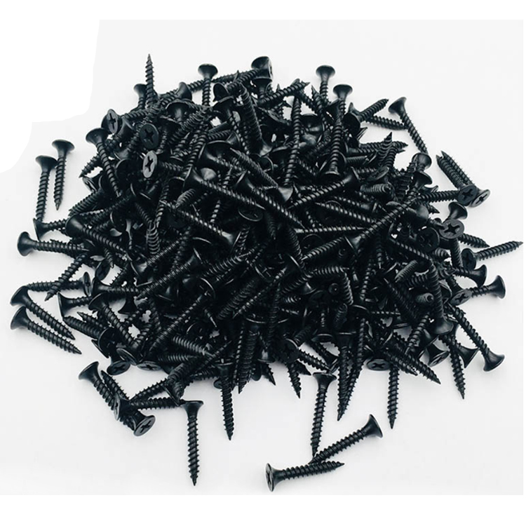 Black Gray Phosphated Bugle Head Gypsum Board Screw Coarse Thread Tornillos Drywall Screw For Drywall