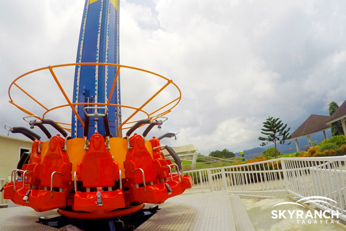 Scary Adults Drop Tower Amusement Ride With Special Lights And Sound System