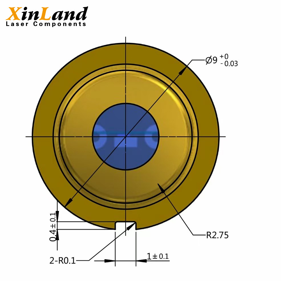 808nm 2W/3W Infrared Laserske Diode TO5 Package PD FAC Optional High Power Laser Diode Array