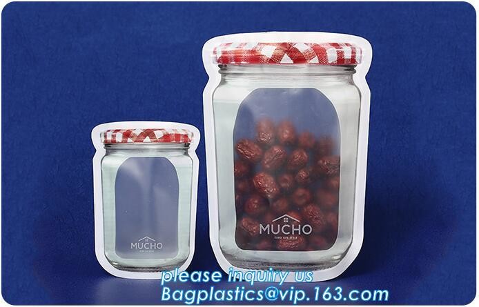 PEVA Reusable Food Storage Bag Airtight Zip Seal Bags Keep Your Food Fresh Re-zips are made out of food safe, fresh lock