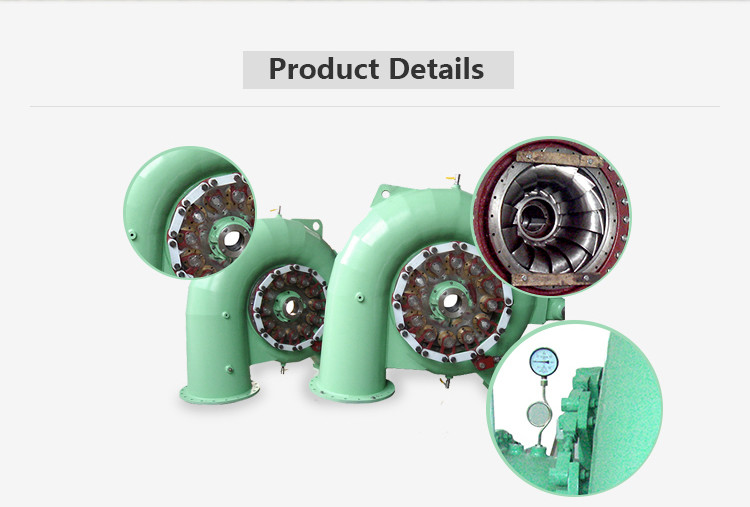 Francis Type 500kw Water Turbine Generator In Hydro Power Plant Yellow Color