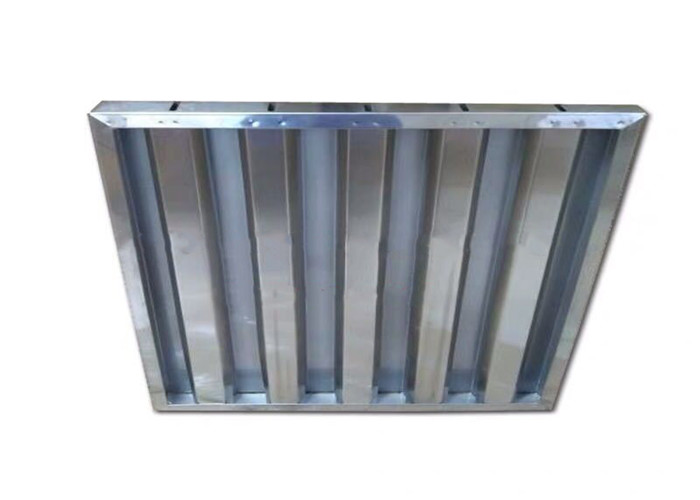 Durable Stainless Steel Baffle Filters For Commercial Hoods High Fume Removal Rate