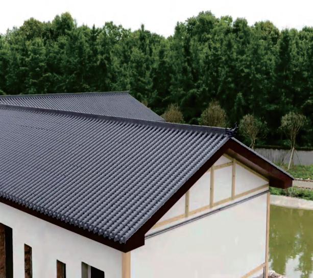 Construction CBF Compound Material Shingles Roofing for Customised Size Roof Covering