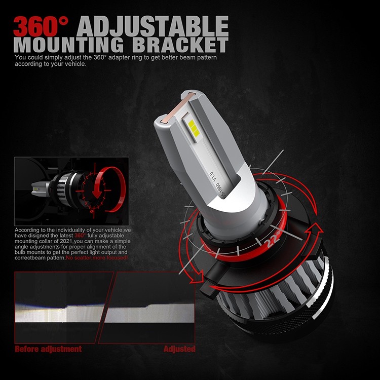 H3 H7 H11 100w 9006 Headlight Bulbs High Beam 6000K Color Temperature