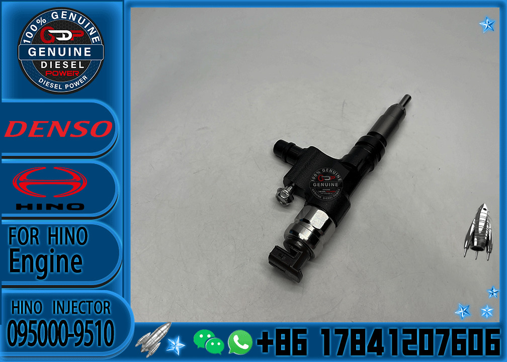 High Quality Common Rail Injector 095000-9510 23670-E0510 for N04C Diesel Nozzle