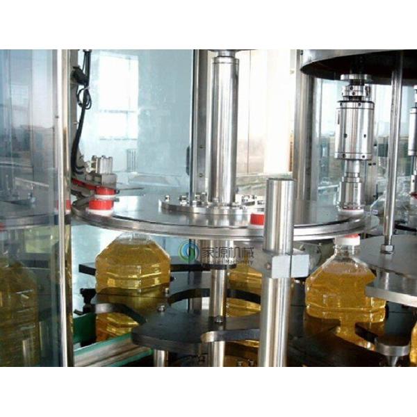 Automatic 5L Edible Oil Filling Machine With Screw Cap , Oil Bottle Filling Machine