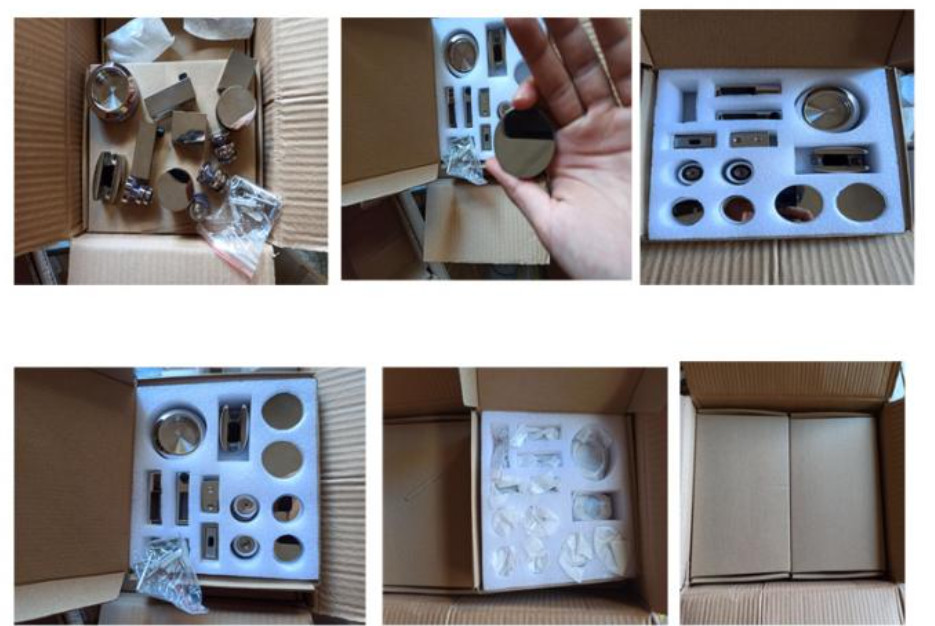 Easy Installation Glass Sliding Door Fittings Long Lasting Shower Door Wheels