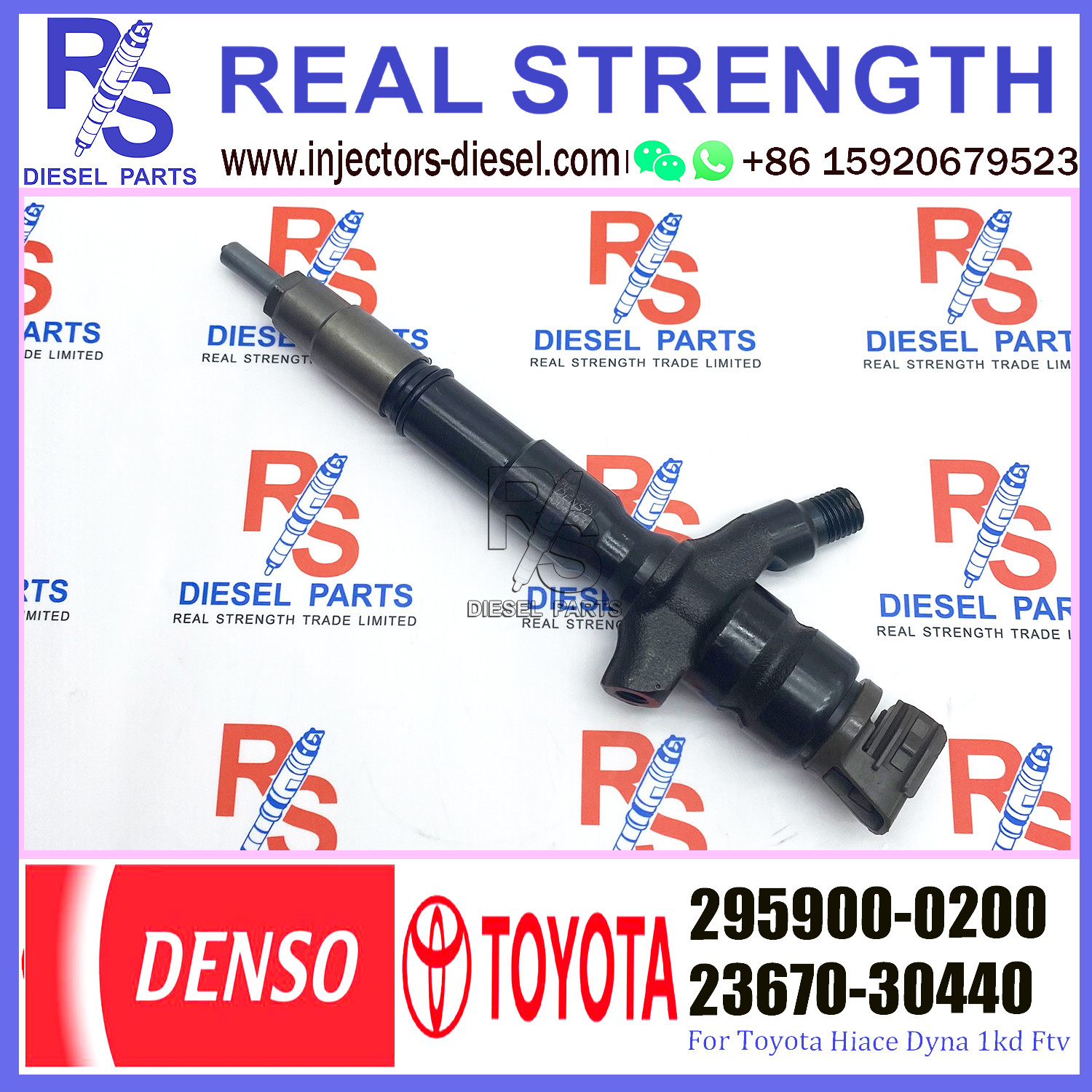 Common Rail TOYOTA Fuel Injector 295900-0200 23670-30440 23670-39435