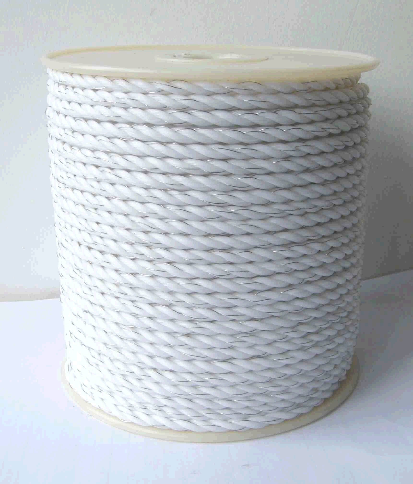 Elecric fence wire rope tape polyrope 200m per roll 3conductive stainless steel QL723