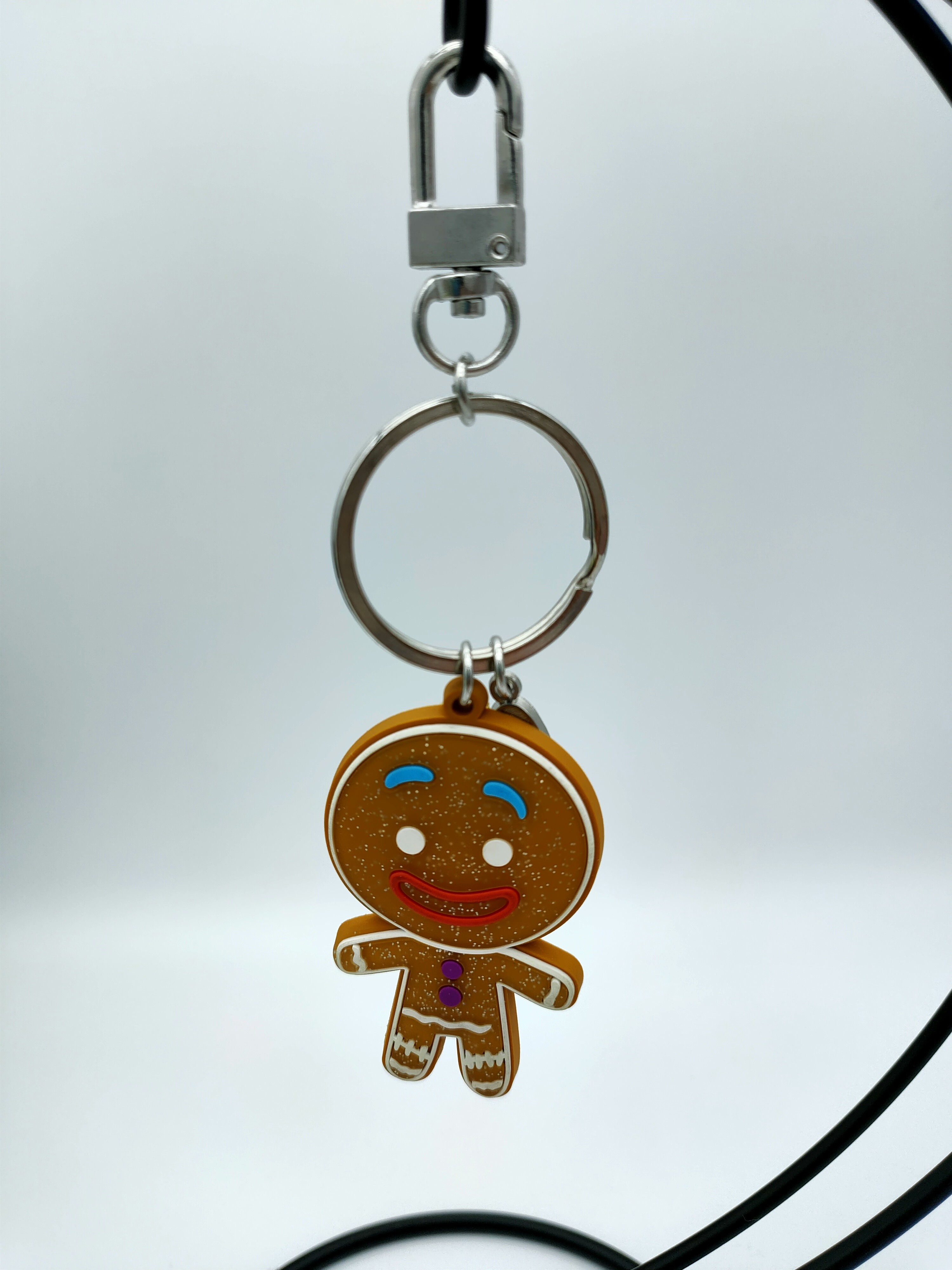 Gingerman PVC Key Holder , Soft Rubber Keychain Bright Color Nonfading