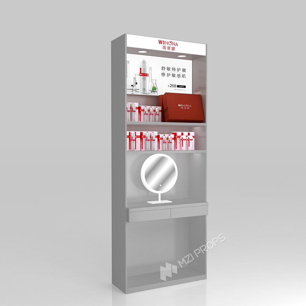 GDR10-TY-K01 Retail Store Display with Round USB Ports and Versatile Display for Mall Booths