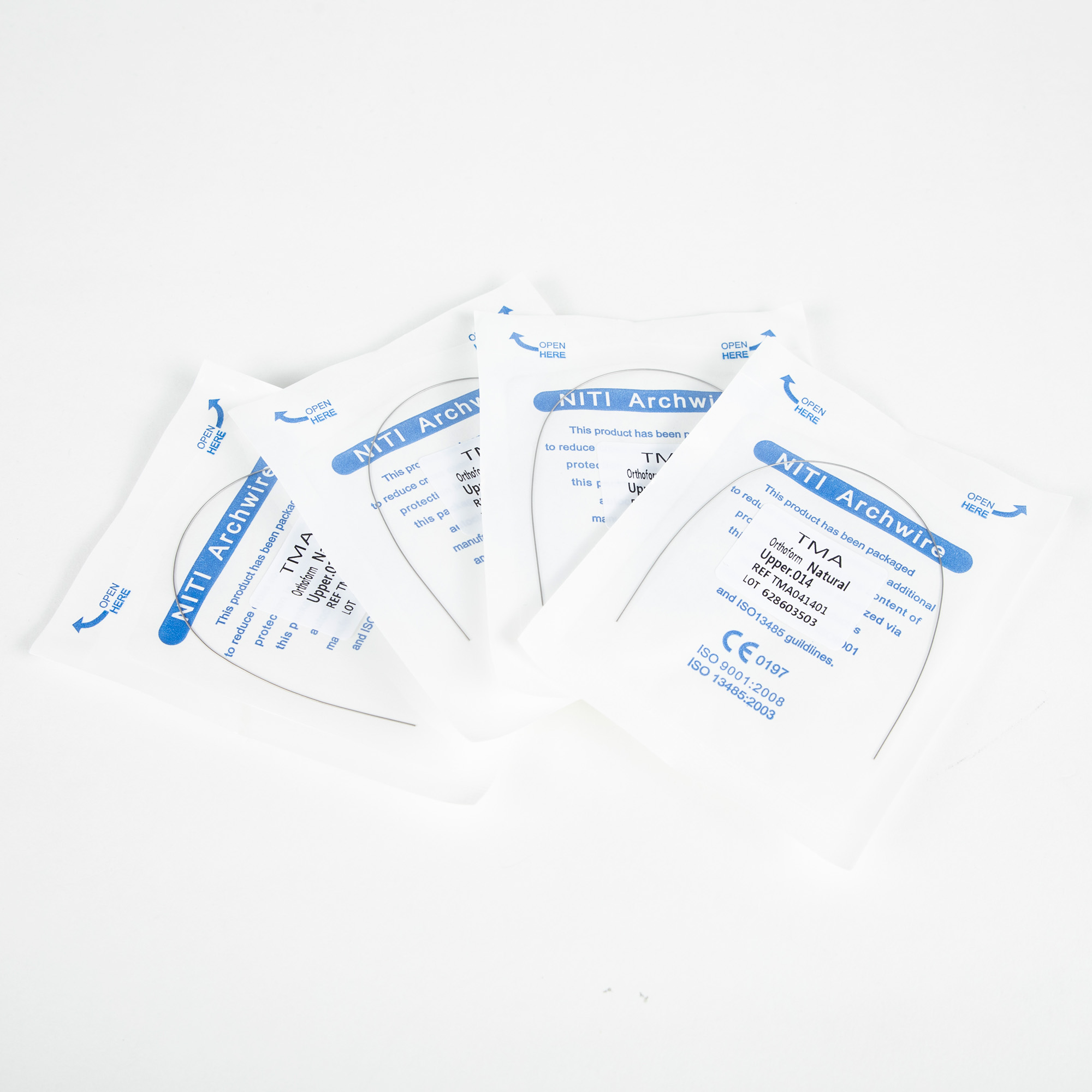 Precision ALS Orthodontic Accessory Natural TMA Round Wires 0.012/14/16/18/20 for Dentistry