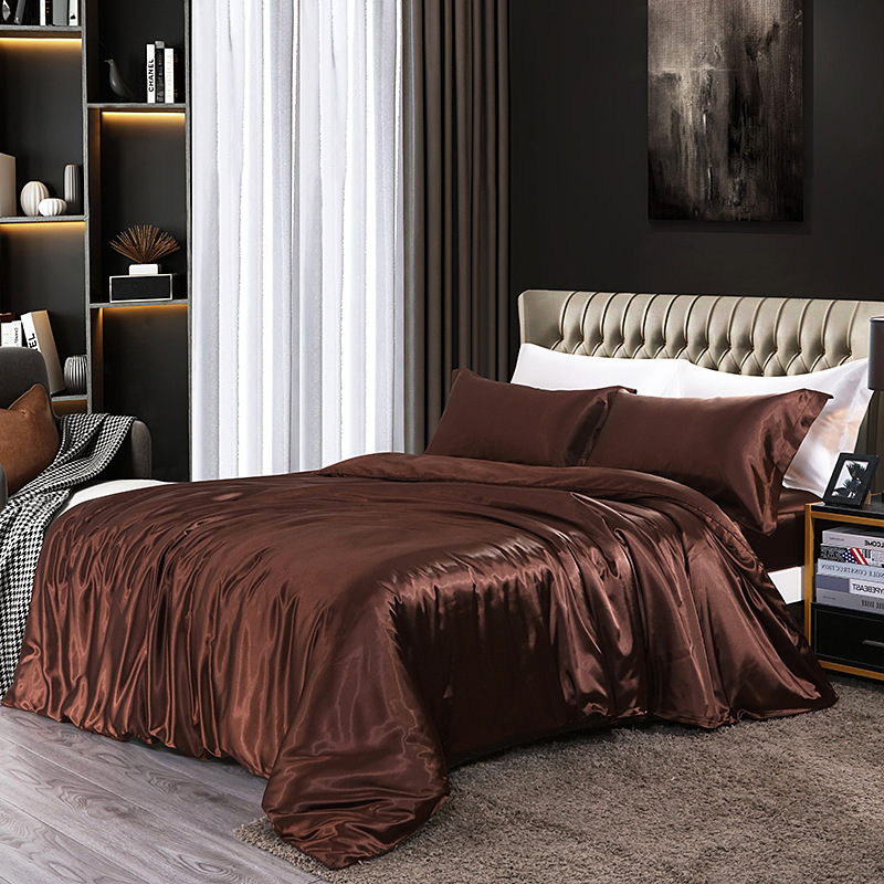 Home Textile Mulberry Silk Bed Sheets , Queen Size 20x30in Fitted Silk Bed Covers