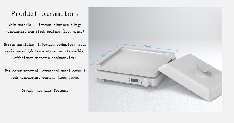 Die-Casting Aluminum Housing Mini Induction Cooker for Household and Outdoor Cooking