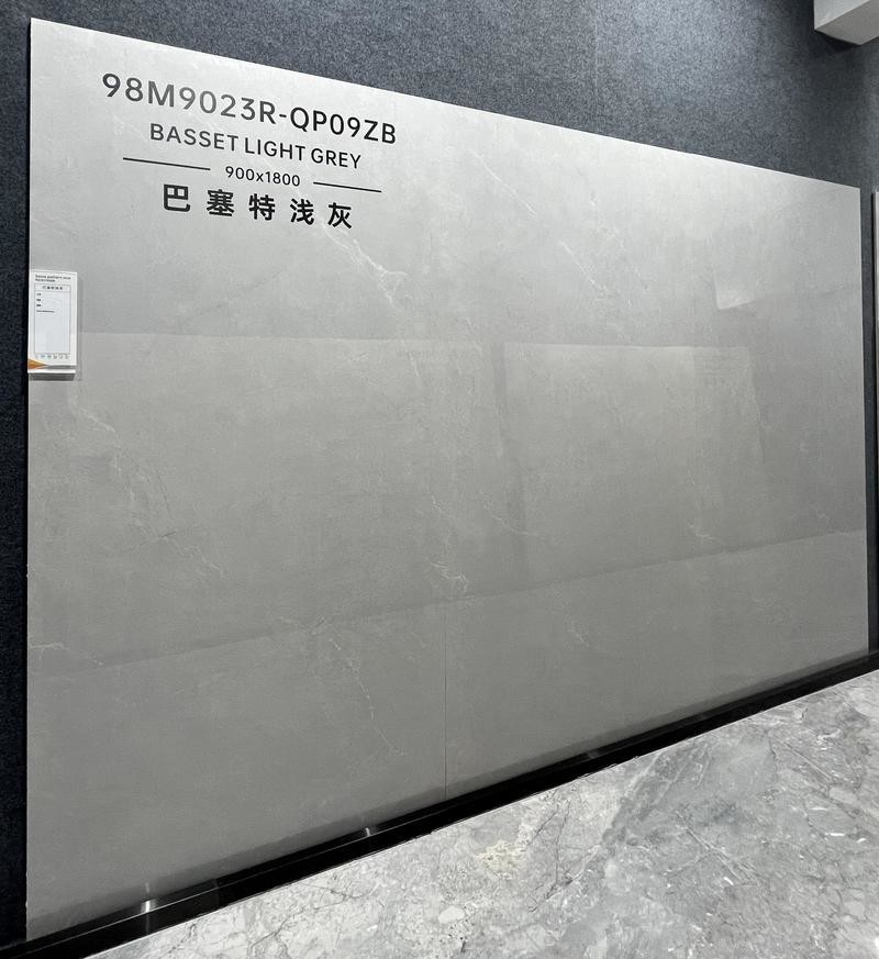 Wear-Resistant 900x1800x9mm Durable Interior Floor SGS Glazed Polished Porcelain Tile For Bedroom And Apartment