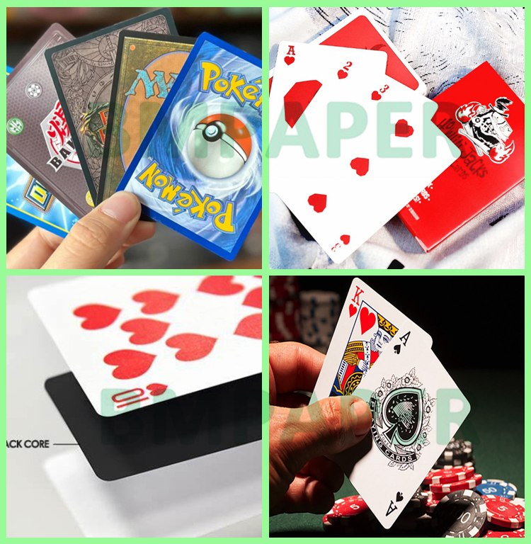  310gsm Coated Black Core Board For Playing Cards 70 x 100cm Good Stiffness