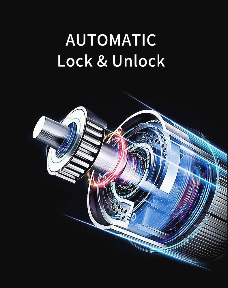 Anti Peep Smart Fingerprint Door Lock Digital Password Bluetooth