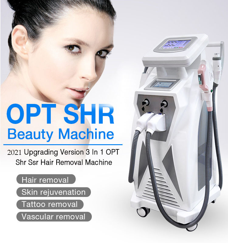 640nm 530nm 480nm IPL Laser Hair Removal Machine SHR OPT Elight Machine
