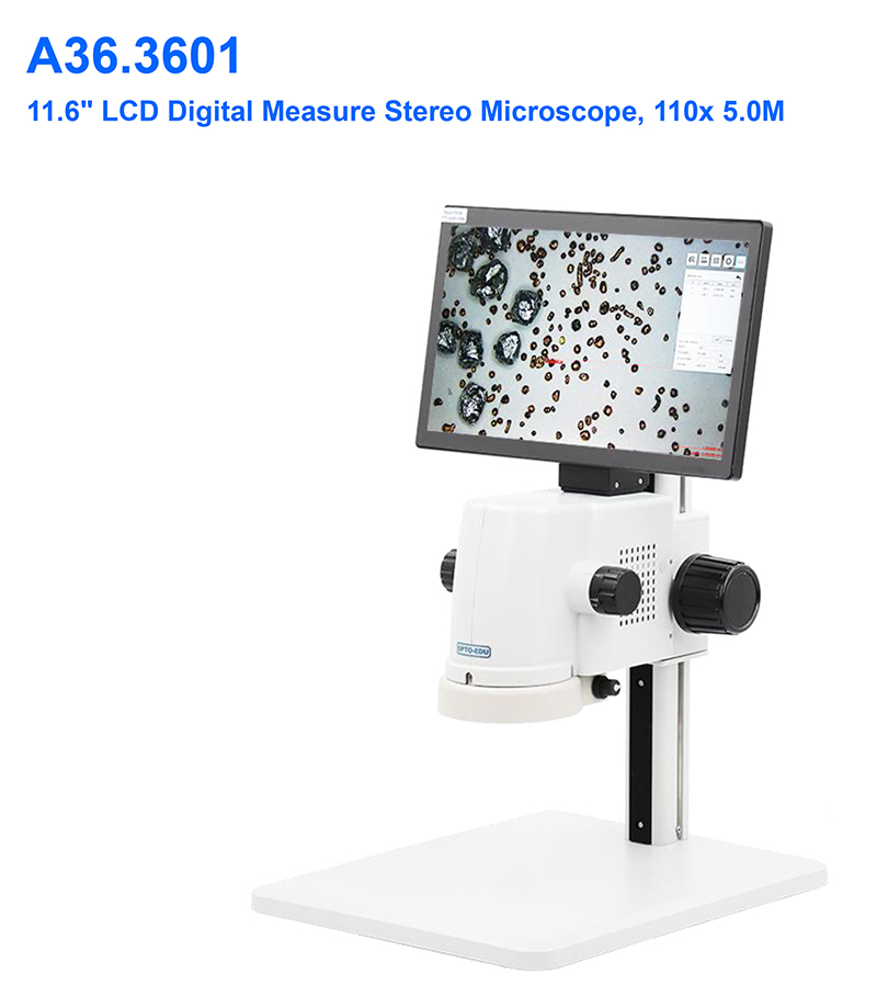 Stereo Electron Measurement 0.7-4.5x Zoom LED LCD Digital Microscope