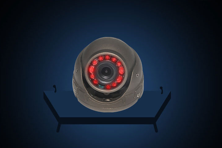 Dome Vehicle 1080p 720p Infrared Camera With 90 Degree View Angle And MOV MP4 Video Format