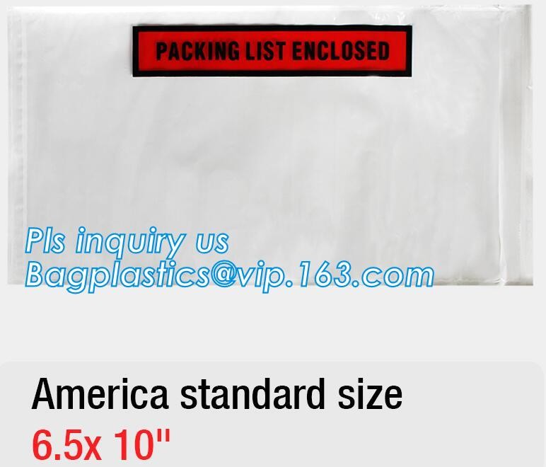 Clear Adhesive Back, Packing List / Shipping Label Envelope Pouches, seal envelope courier bag express custom mailing ba