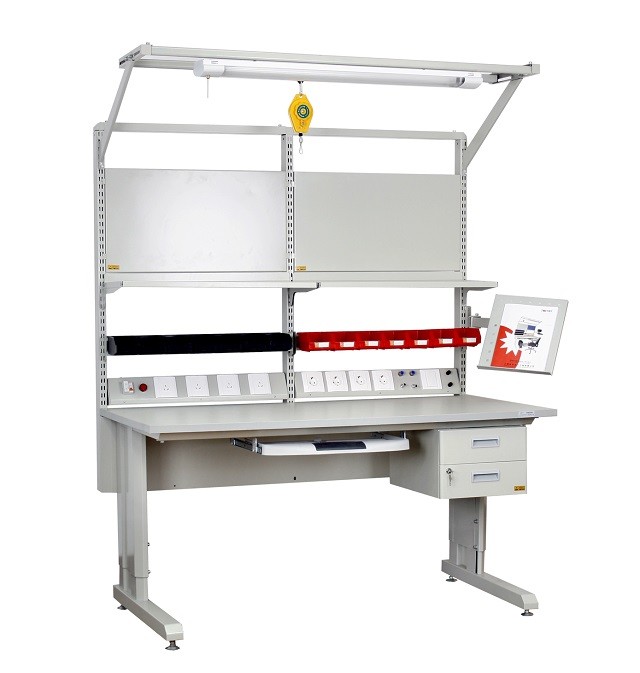 Customized ESD Workbench | Anti-Static Electrical Lab Work Table For Electronics Assembly
