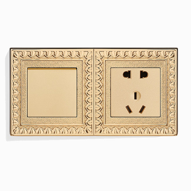 Amertop Brass wall 86 standard one switch with 2-3 - pole multi - functional international five - hole socket