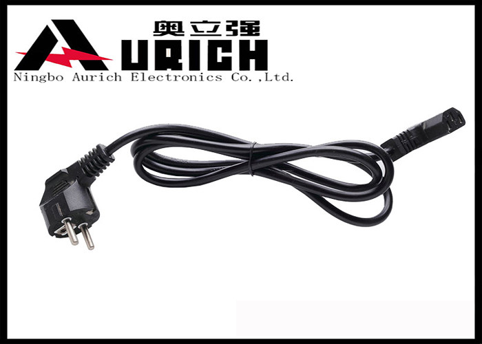 Germany Style IEC C13 European Power Cord For Household Electrical Appliances