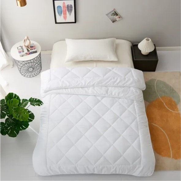 Classic White Collection Lightweight Summer Comforter Diamond Quilting