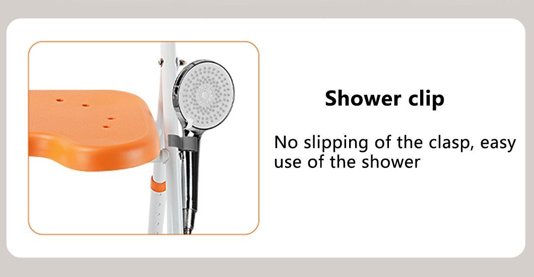 New Aluminium Alloy Lightweight Foldable Bath Chair for Indoor Shower Bathroom Safety Equipment