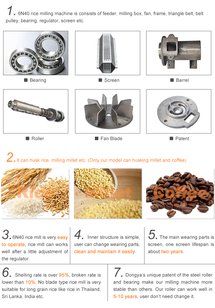 DONGYA Most Famous Rice Mill Company in China coffen peeling machine