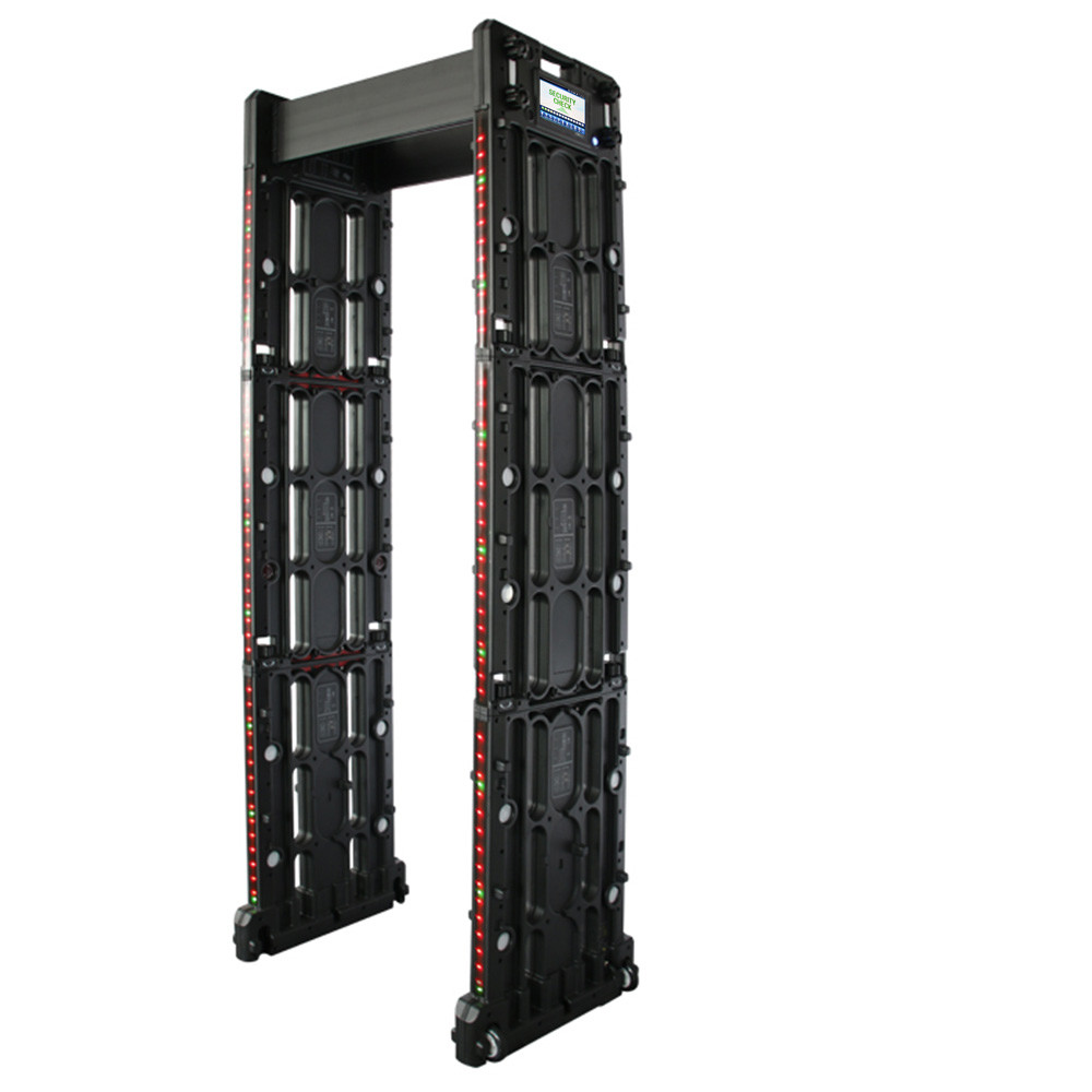 Portable Walk Through Metal Detector Self Diagnostic With Big Touch Screen