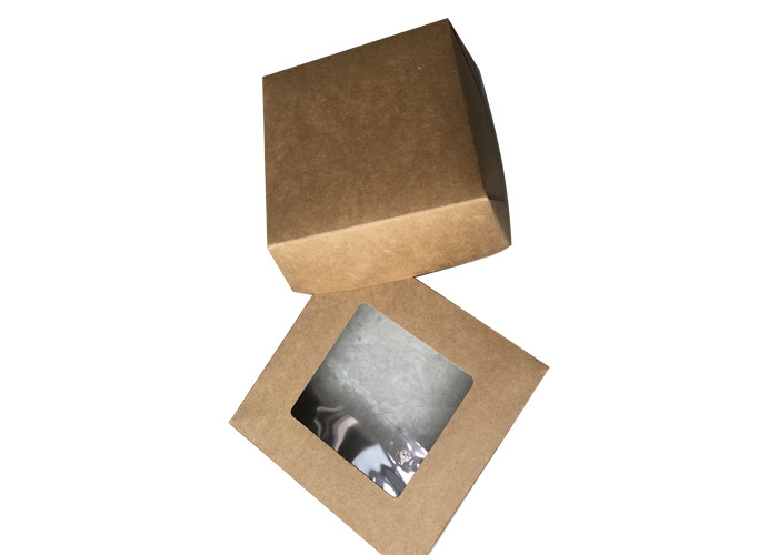 Kraft Takeaway Fast Food Packaging Box With Clear Window
