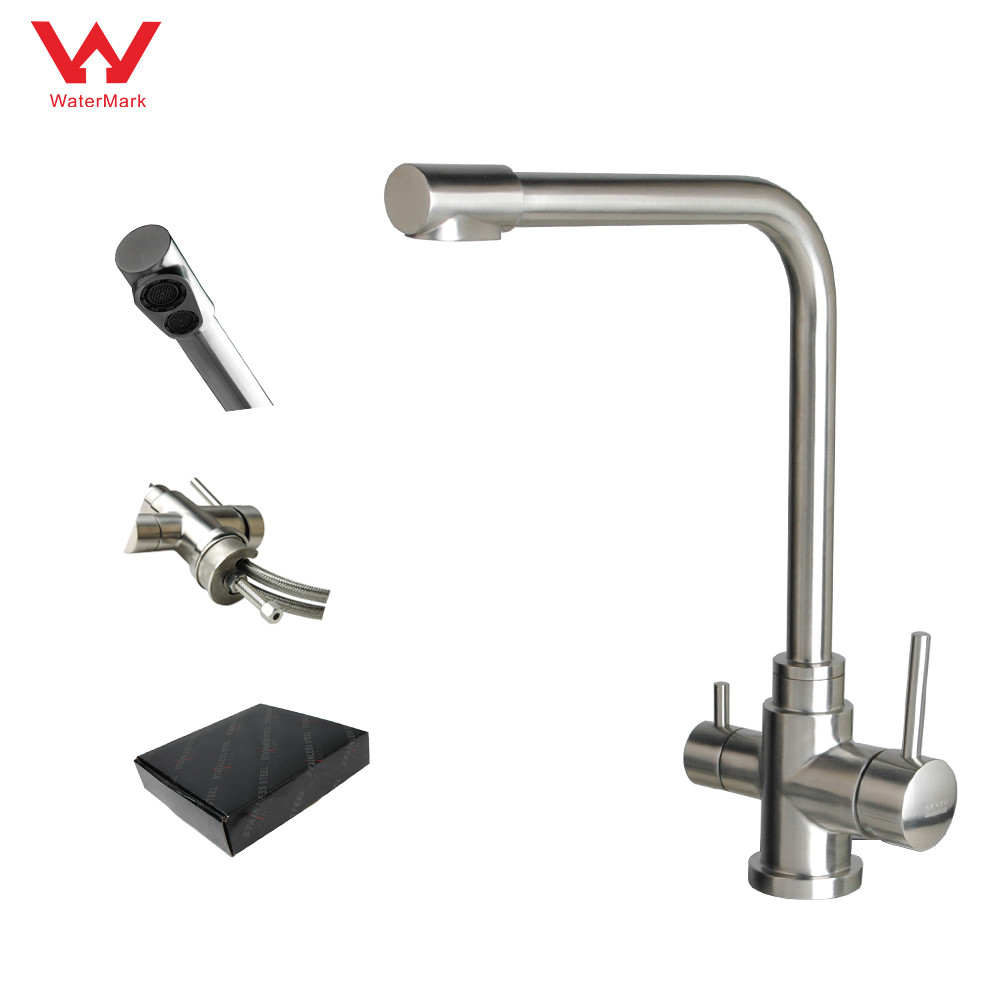 Hot Selling Fashionable Mixer Tap Stainless Steel 304/316 Kitchen Water Filter Faucet Black Color