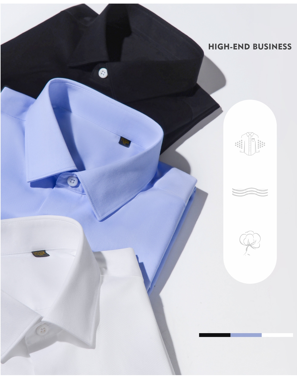 NON Ironing Linen Embroidered Long Sleeve Trouser Shirt for Men's Night Out in 260 Gsm