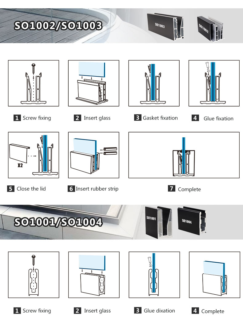 Modernize Your Surroundings Aluminum Glass Fence and Gutter for Minimalist Style