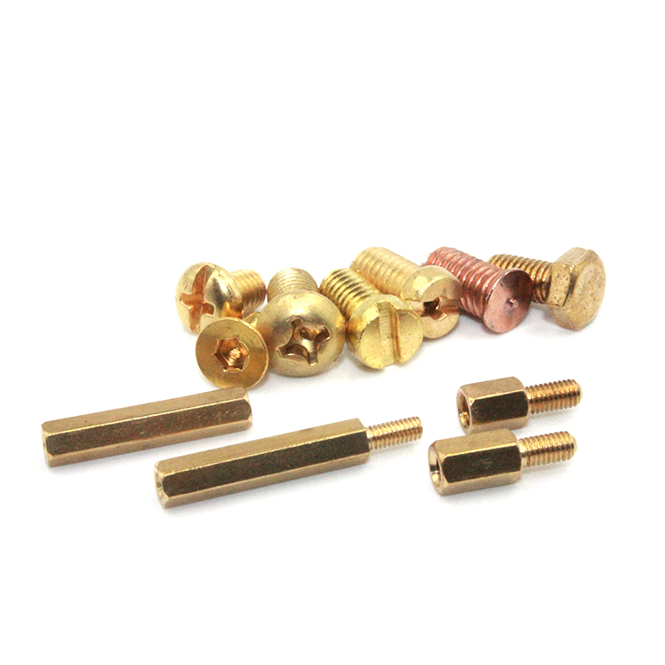 Industry DIN 7985 M3 M4 M5 M6 M8 Pure Copper Brass Cross Recessed Phillips Pan Head Screw