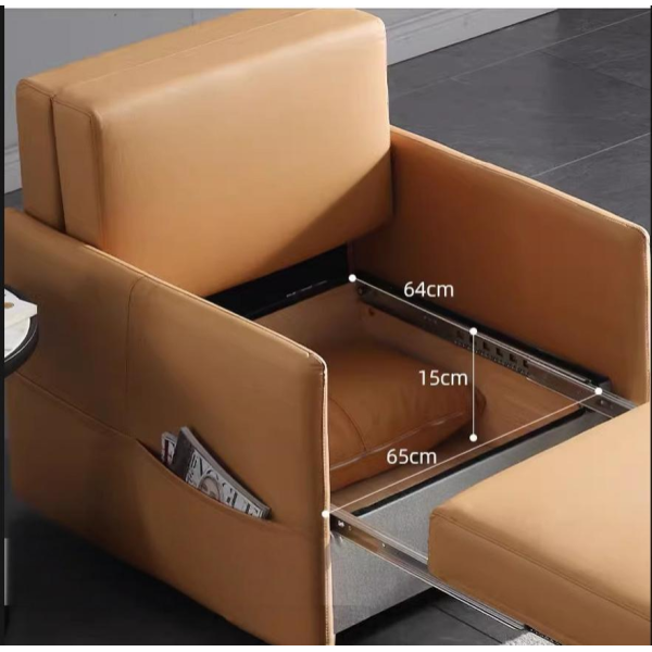 Modern Multifunctional Storage Single Sofa Bed , Apartment Furniture