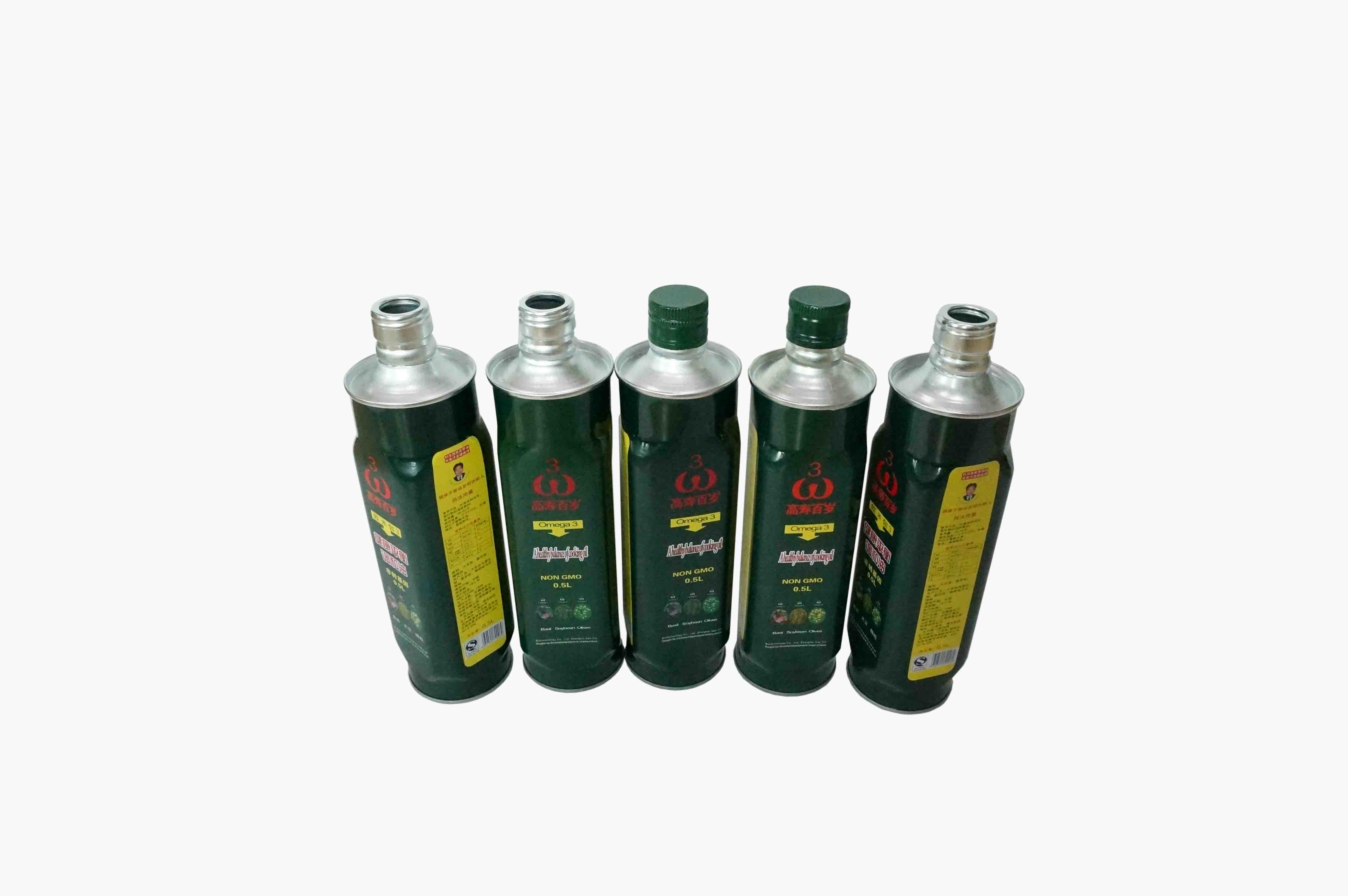 0.25mm Olive Oil Tin Cans 100ml Olive Oil Dispenser Bottle