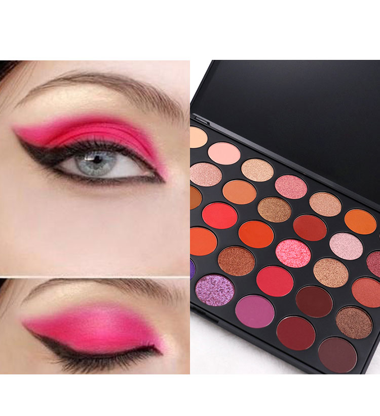 Waterproof 35 Color 160g Satin Finish Eyeshadow For Mature Eyes