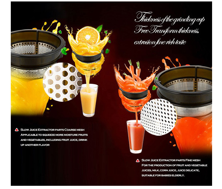 Stainless steel Slow Juice Blender parts juicer machine filter mesh