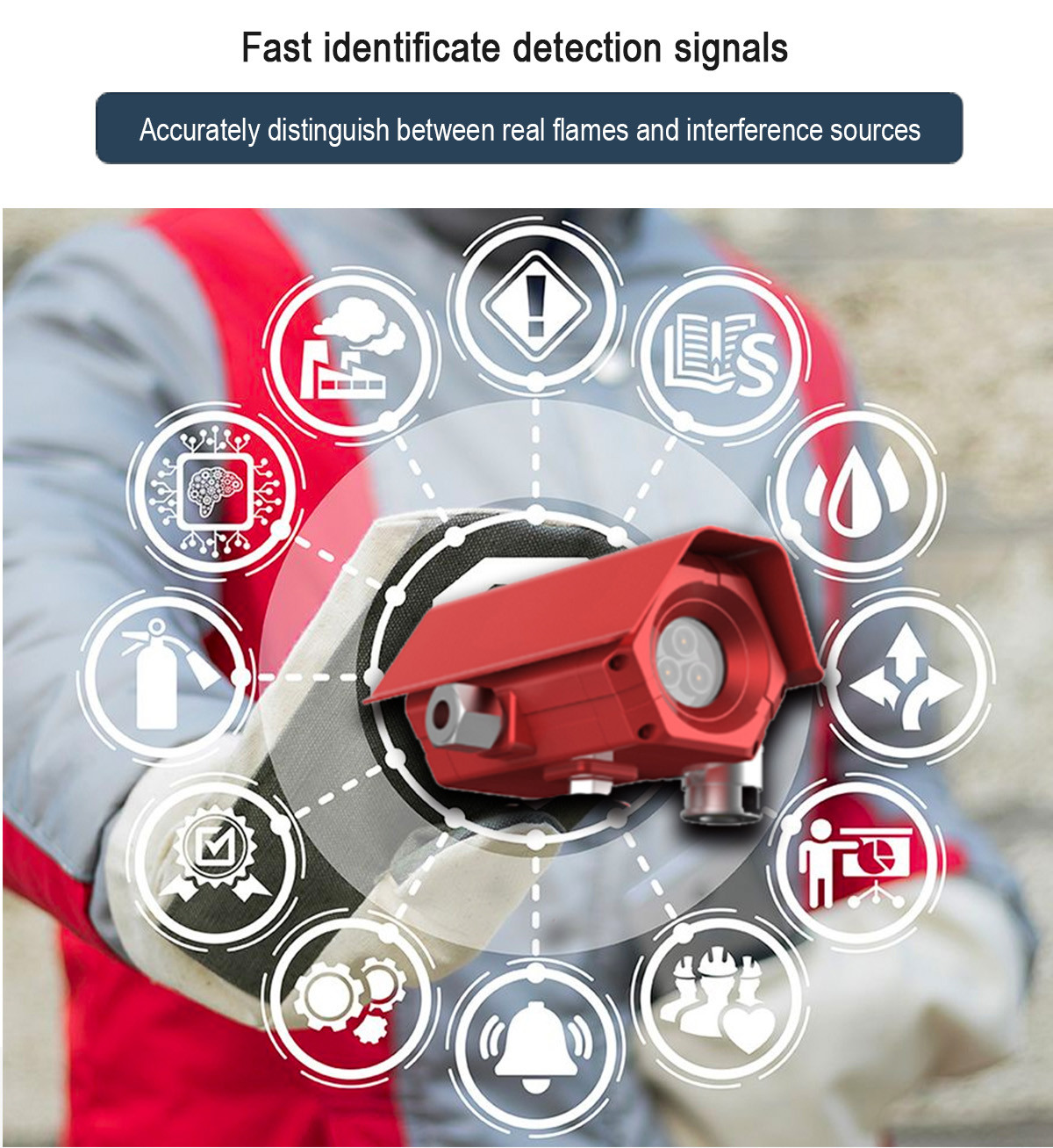 MIC200-IR4 Open Path IR Flame Detection Long Distance Methane Gas Leak 90 Degree Monitoring