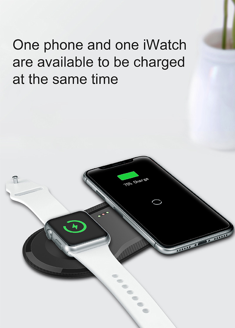 Apple Watch Qi inductive Wireless Charger , Fast Charging Wireless Charging Pad