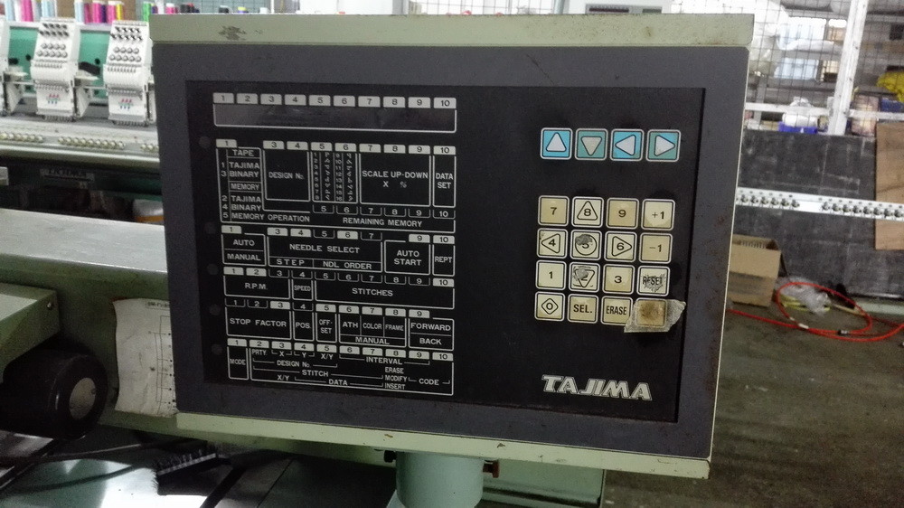 Computerized Used Tajima Embroidery Machine 4 Heads 3 Phases 380V