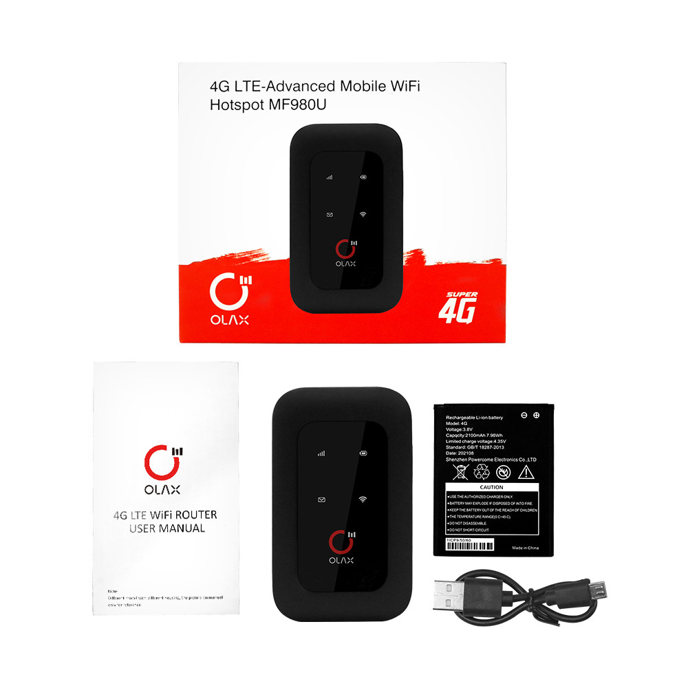OLAX Hotspot Modem Mobile Wifi Router Battery Rechargeable Accessories 2100mah Lithium Battery