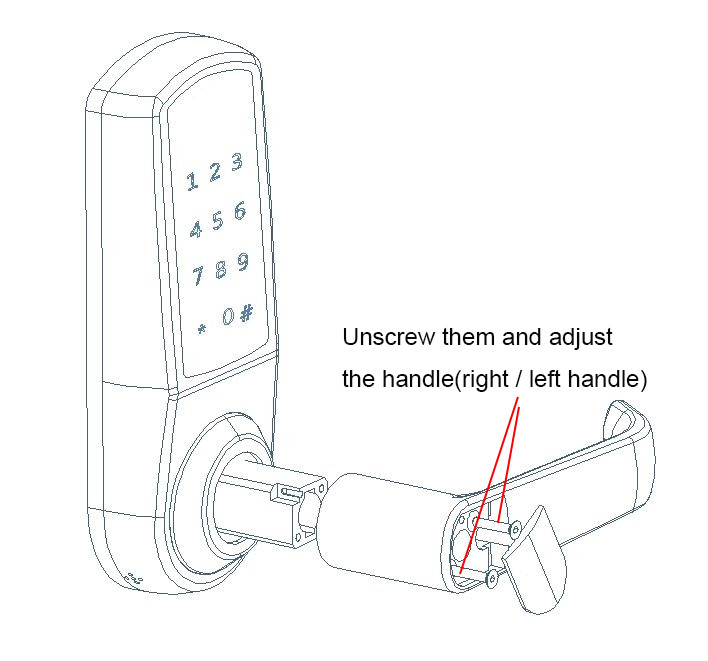Cerradura App Controlled Door Locks 180mm Outdoor Electronic Lock