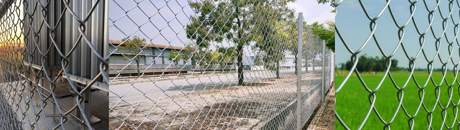 Hot Dipped Galvanized Steel Chain Link Fencing , L30m Chain Link Security Gate
